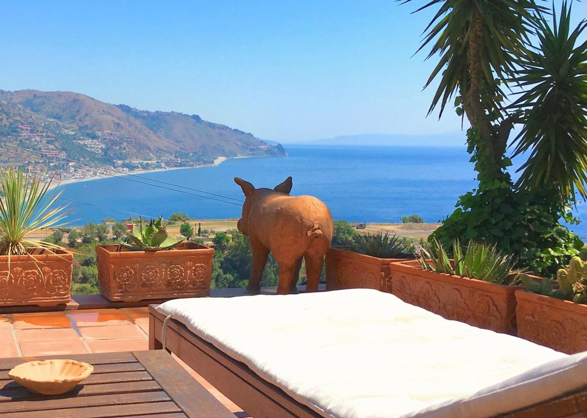 Villa Lou Taormina Private Villa With Panoramic Sea View Pool Taormine Extérieur photo