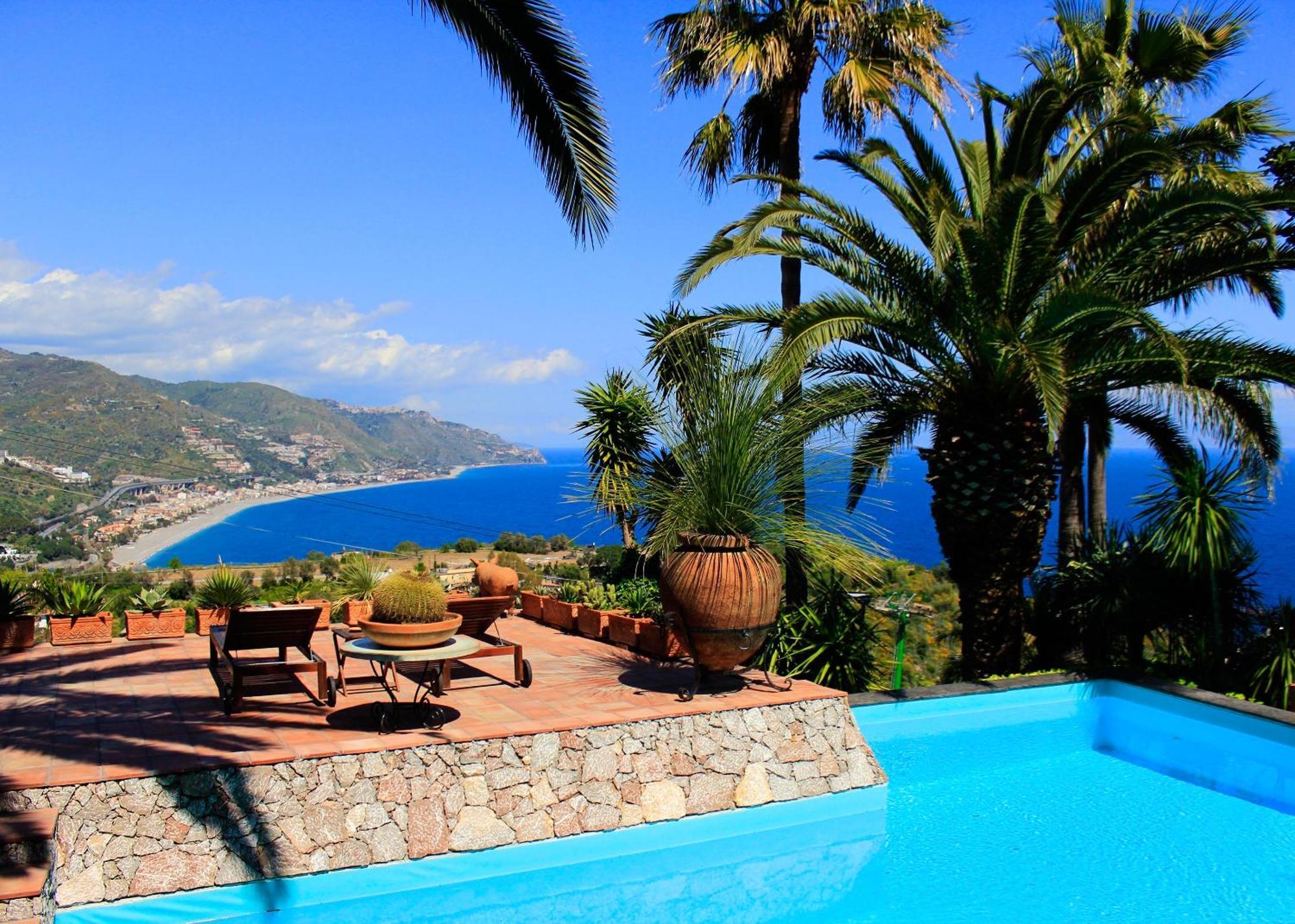 Villa Lou Taormina Private Villa With Panoramic Sea View Pool Taormine Extérieur photo